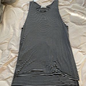 Ginger G - long stripped high-low tank